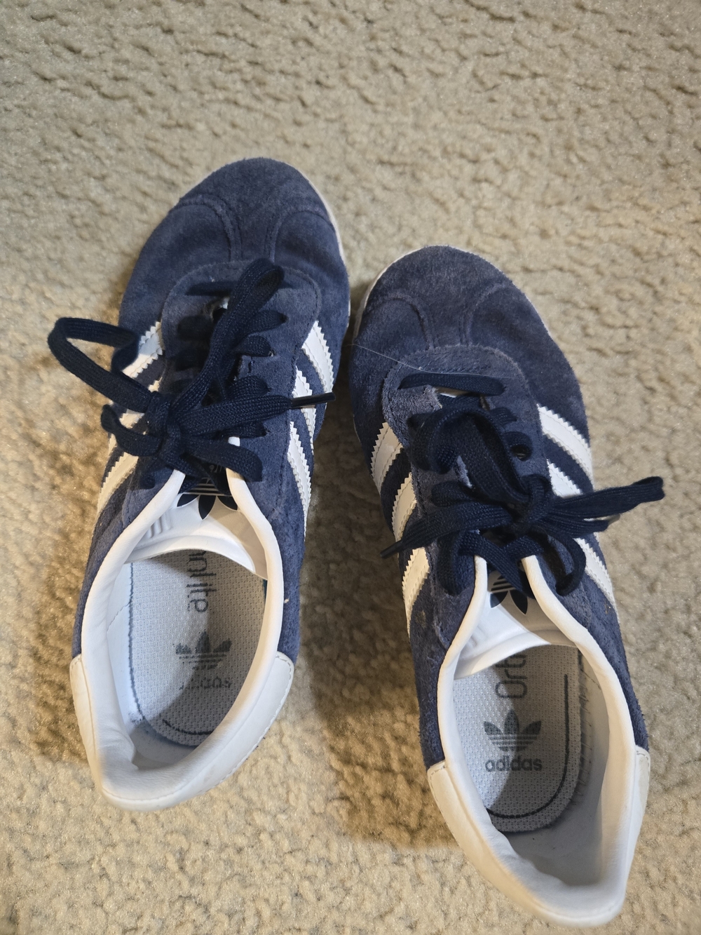 Puma Kids Navy Blue and White Lace-Up Sneakers